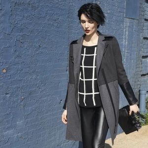 Trouvé Mixed Media Military Coat